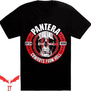Pantera Cowboys From Hell T-Shirt Skull Heavy Metal Tee