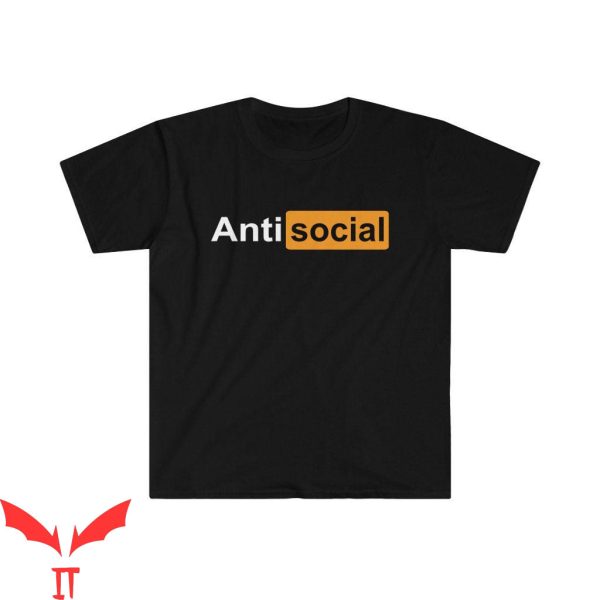 Porn Hub T-Shirt Antisocial Parody Pornhub Logo Parody