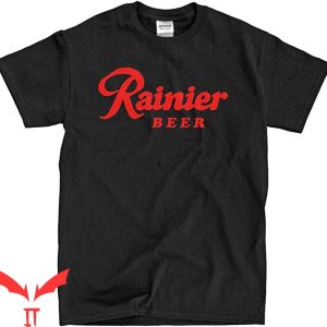Rainier Beer T-Shirt Classic Logo Cool Drinnking Shirt