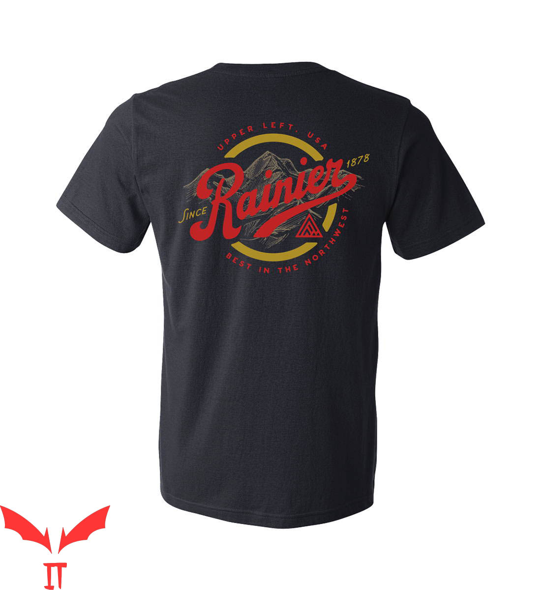 Rainier Beer T-Shirt Since 1878 Upper Left USA Northwest