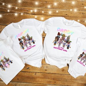Roblox Birthday T-Shirt 3rd Birthday Girl Family Matching