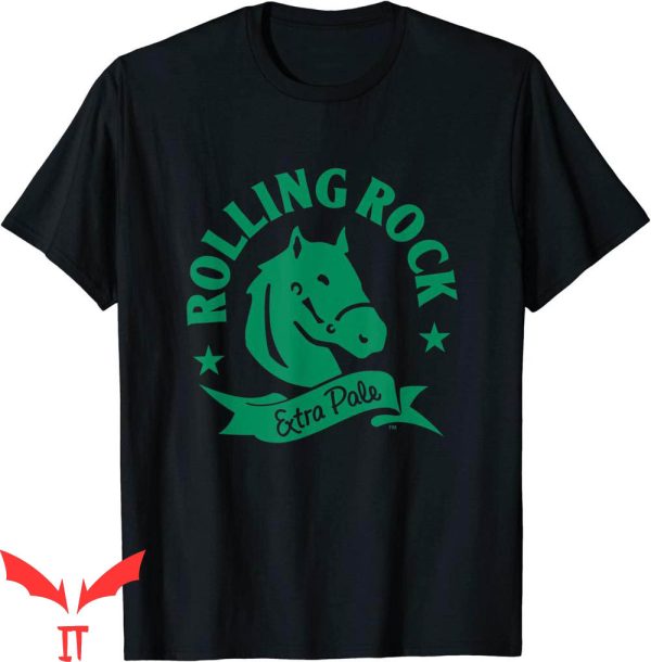 Rolling Rock T-Shirt Extra Pale Horsehead Tee Shirt