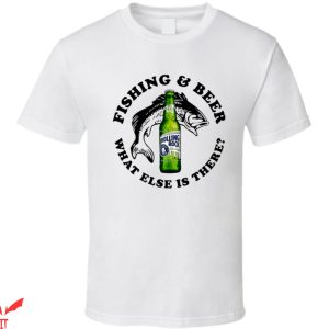 Rolling Rock T-Shirt Fishing And Beer What Else Is There