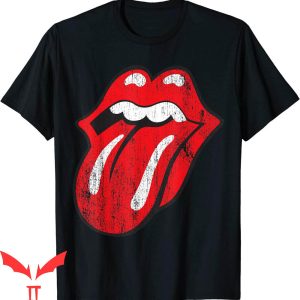 Rolling Stoned T-Shirt Official Distressed Tongue Vintage
