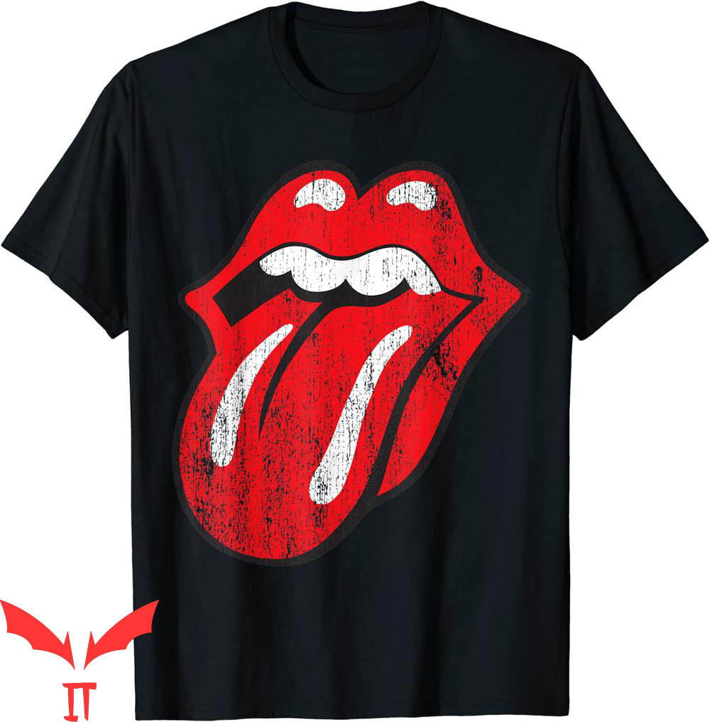 Rolling Stoned T-Shirt Official Distressed Tongue Vintage