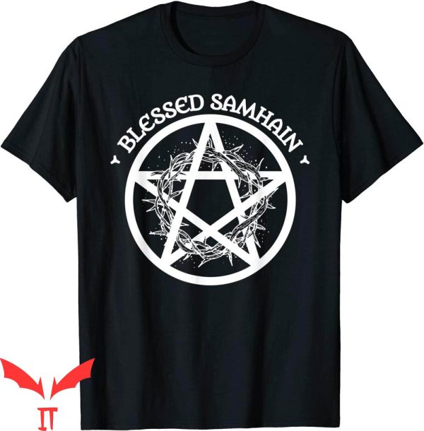 Samhain T-Shirt Blessed Samhain Halloween Celtic Pagan Wicca