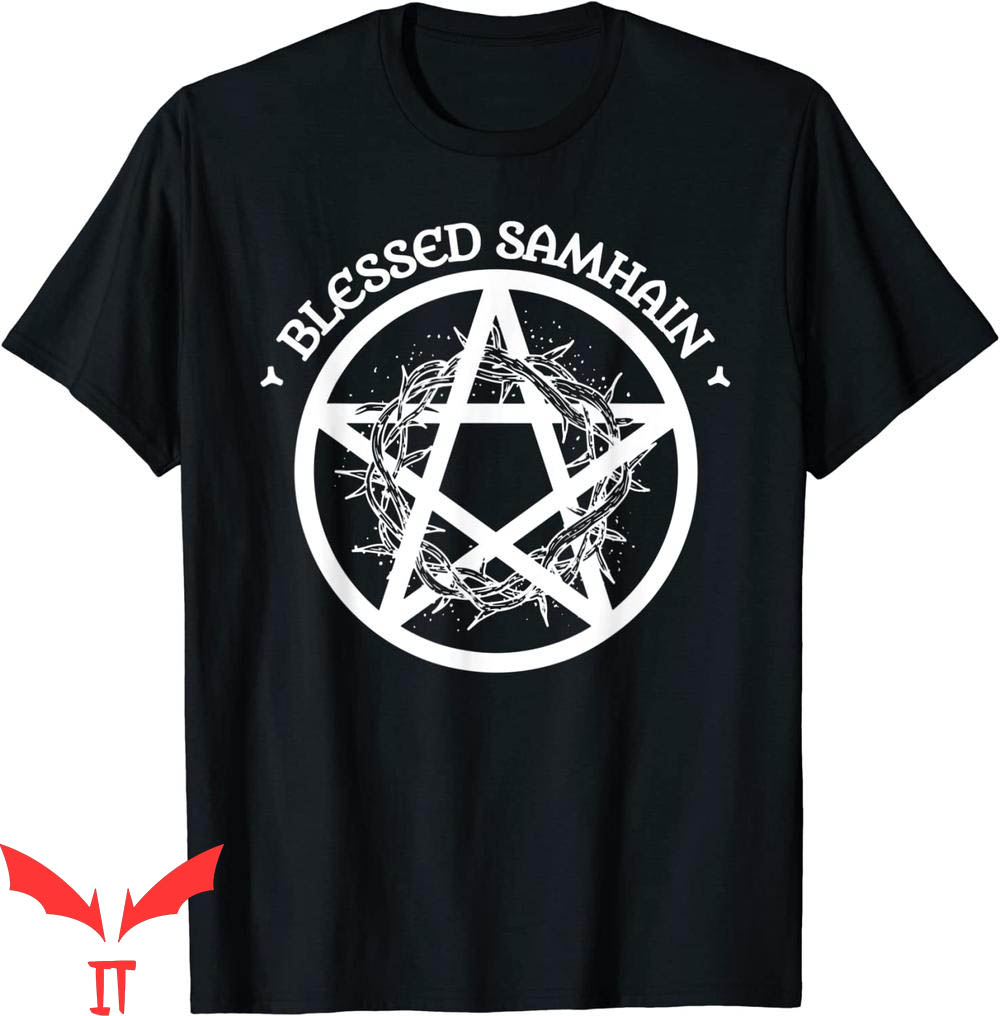 Samhain T-Shirt Blessed Samhain Halloween Celtic Pagan Wicca Samhain T-Shirt Blessed Samhain Halloween Celtic Pagan Wicca