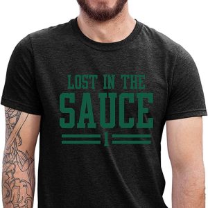 Sauce Gardner T-Shirt Lost In The Sauce Football Sports