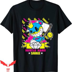Savage Bear T-Shirt Hip Hop Teddy Bear Gang Hipster Hustle
