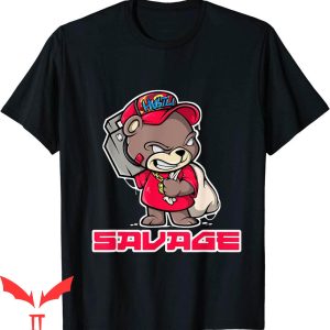 Savage Bear T-Shirt Teddy Bear Hip Hop Rap Boombox Urban