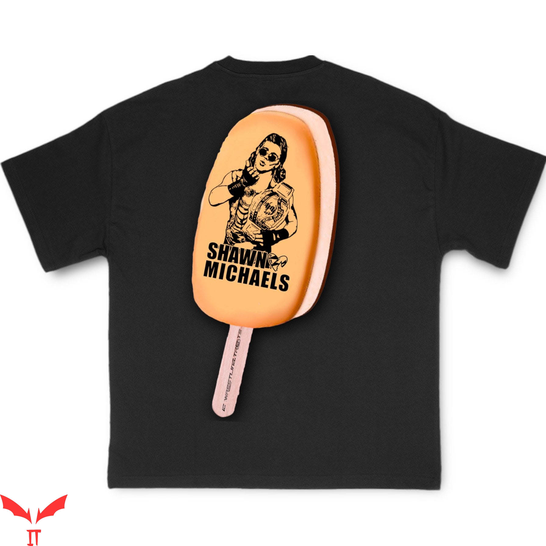 Shawn Michaels T-Shirt Ice Cream Stone Cold Vintage Tee Shawn Michaels T-Shirt Ice Cream Stone Cold Vintage Tee