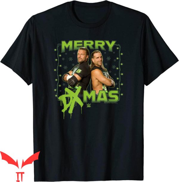 Shawn Michaels T-Shirt WWE Christmas Merry DX-Mas Drip