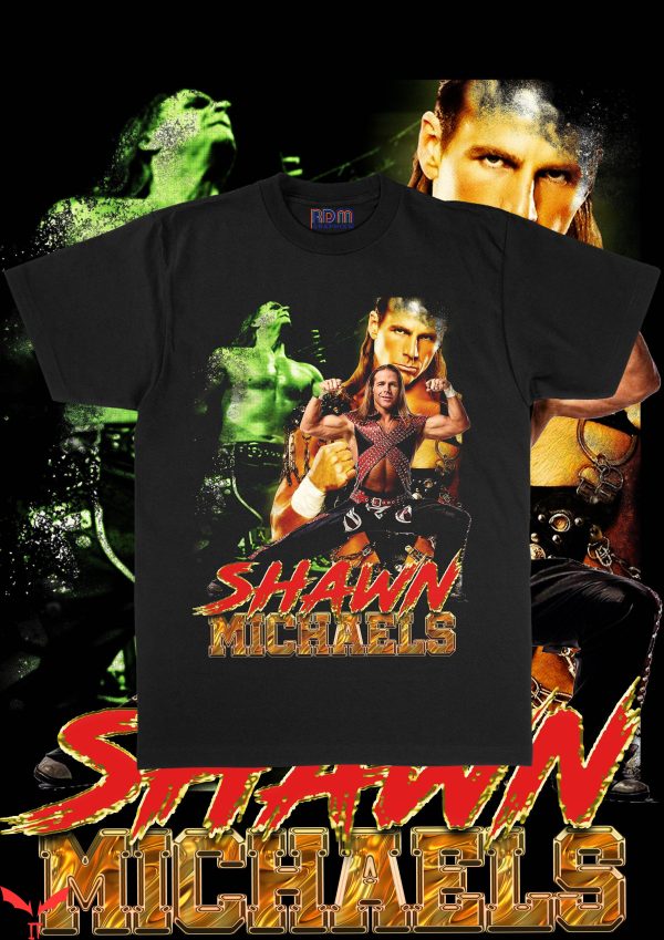 Shawn Michaels T-Shirt WWF Vintage Retro Bootleg Style Tee