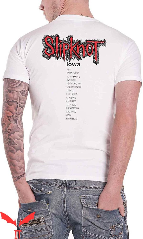 Slipknot Iowa T-Shirt Iowa Track List Trendy Classic Design