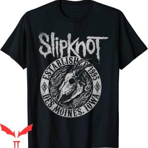 Slipknot Iowa T-Shirt Skull 1995 Heavy Metal Band Shirt