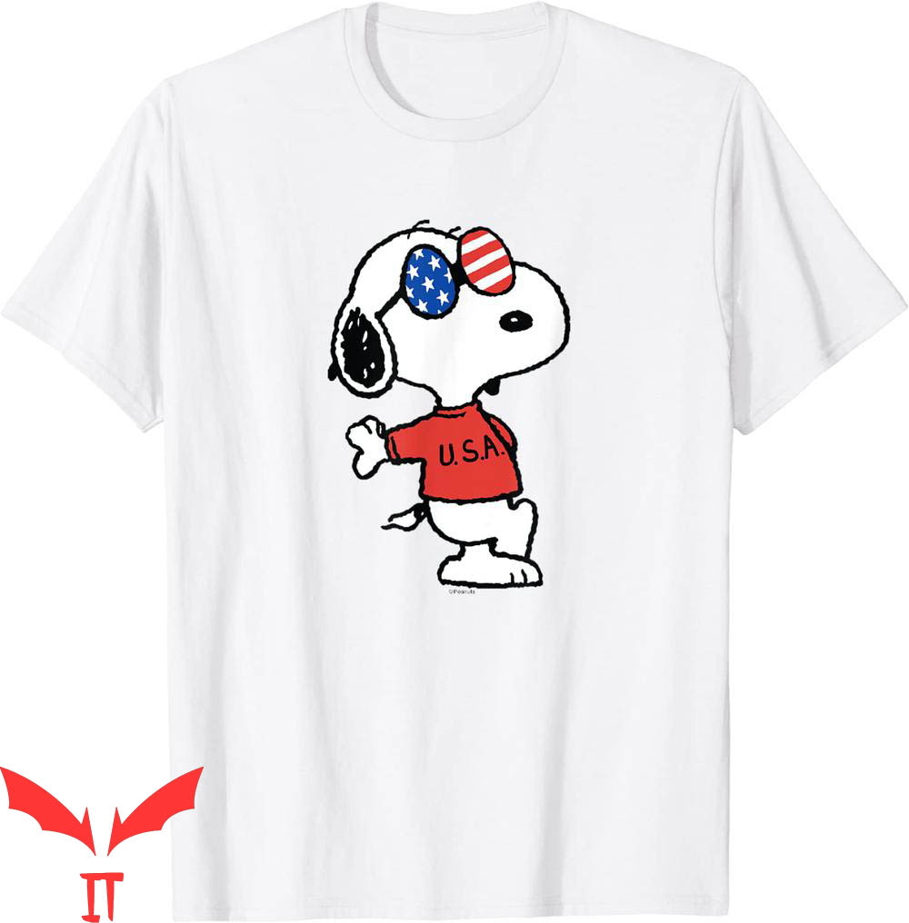 Snoopy Joe Cool T Shirt Peanuts Snoopy Funny Cartoon Tee