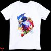 Sonic Birthday T-Shirt Blue Sonic And Red Sonic Characters
