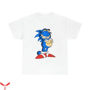 Sonic Birthday T-Shirt Garfield Sonic Funny Tee Shirt