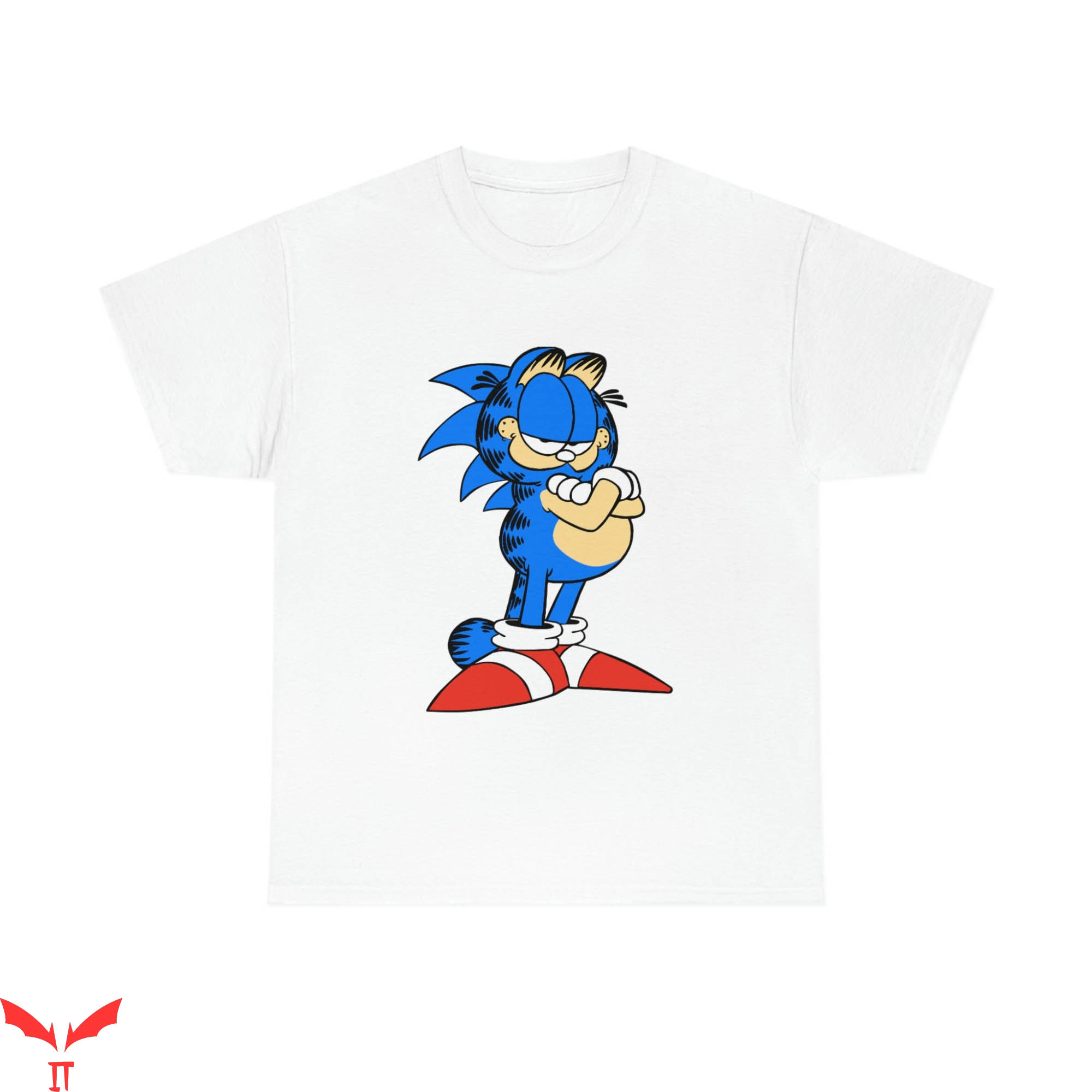 Sonic Birthday T-Shirt Garfield Sonic Funny Tee Shirt
