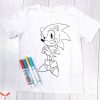 Sonic Birthday T-Shirt Sonic Coloring Birthday Party Shirt
