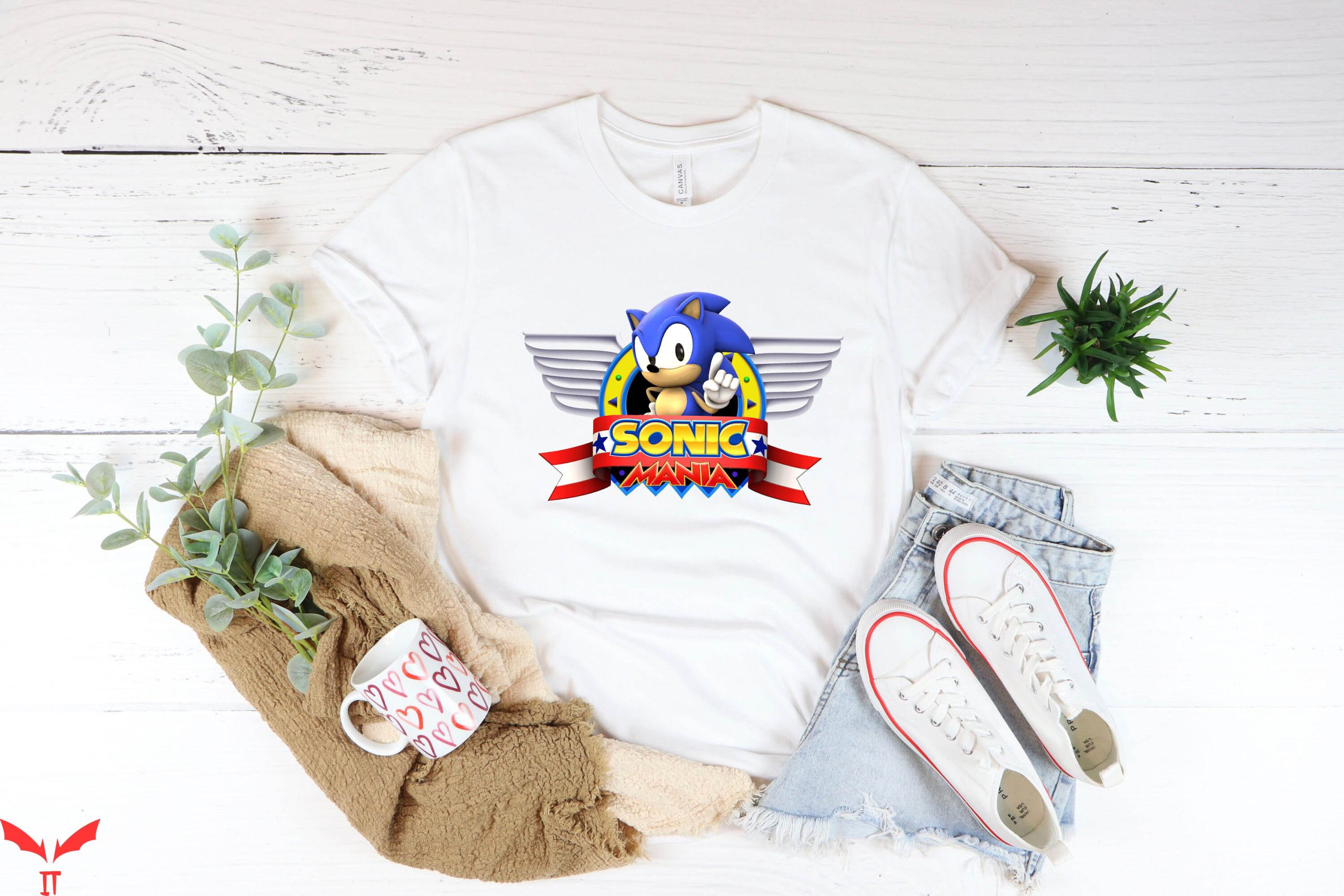 Sonic Birthday T-Shirt Sonic Mania The Hedgehog Group