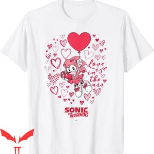 Sonic The Hedgehog Birthday T-Shirt Amy Rose Love Is In Air