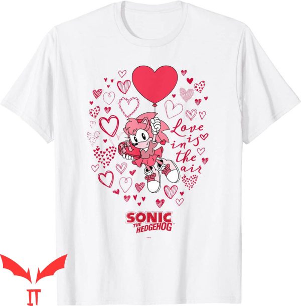 Sonic The Hedgehog Birthday T-Shirt Amy Rose Love Is In Air
