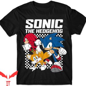 Sonic The Hedgehog Birthday T-Shirt Knuckles Miles Group