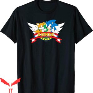 Sonic The Hedgehog Birthday T-Shirt Sonic And Tails Emblem