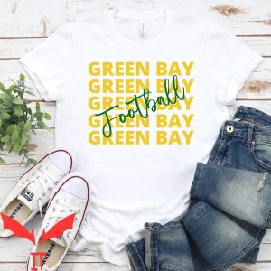 Stadium Green T-Shirt Green Bay Football Retro Sporty Tee