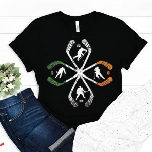 Stadium Green T-Shirt Ice Hockey Shamrock Irish Sport Family