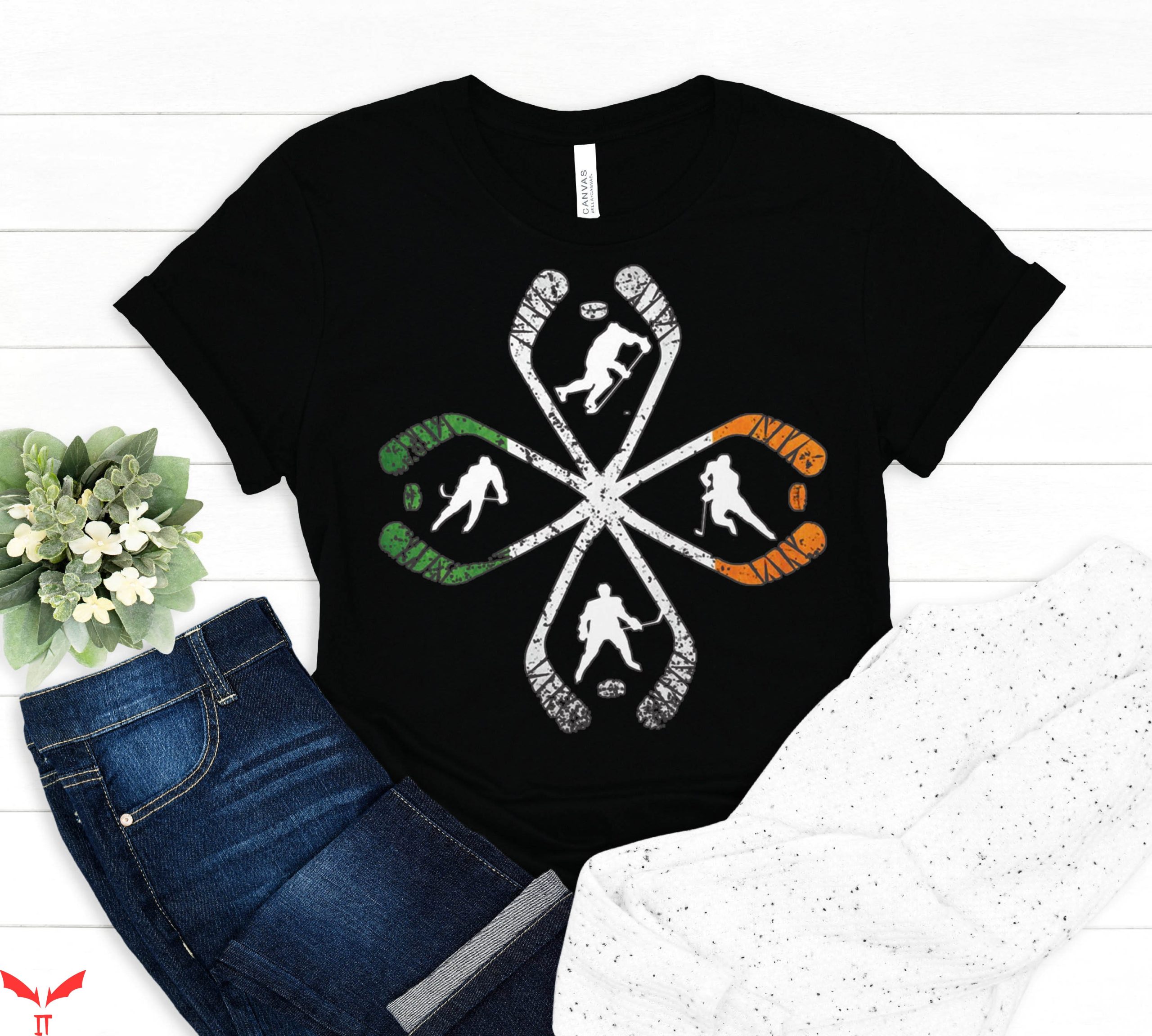 Stadium Green T-Shirt Ice Hockey Shamrock Irish Sport Family Stadium Green T-Shirt Ice Hockey Shamrock Irish Sport Family