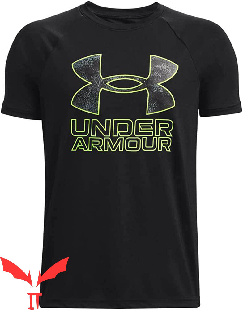 Stadium Green T-Shirt Under Armour Boys' Tech Retro Tee Stadium Green T-Shirt Under Armour Boys' Tech Retro Tee