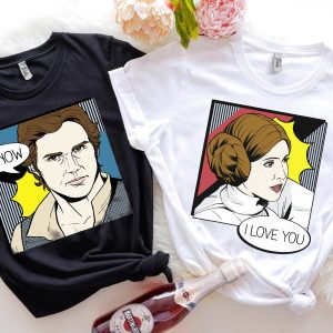 Star Wars Matching T-Shirt I Love You I Know Couples Disney