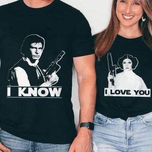 Star Wars Matching T-Shirt I Love You I Know Disney Couples