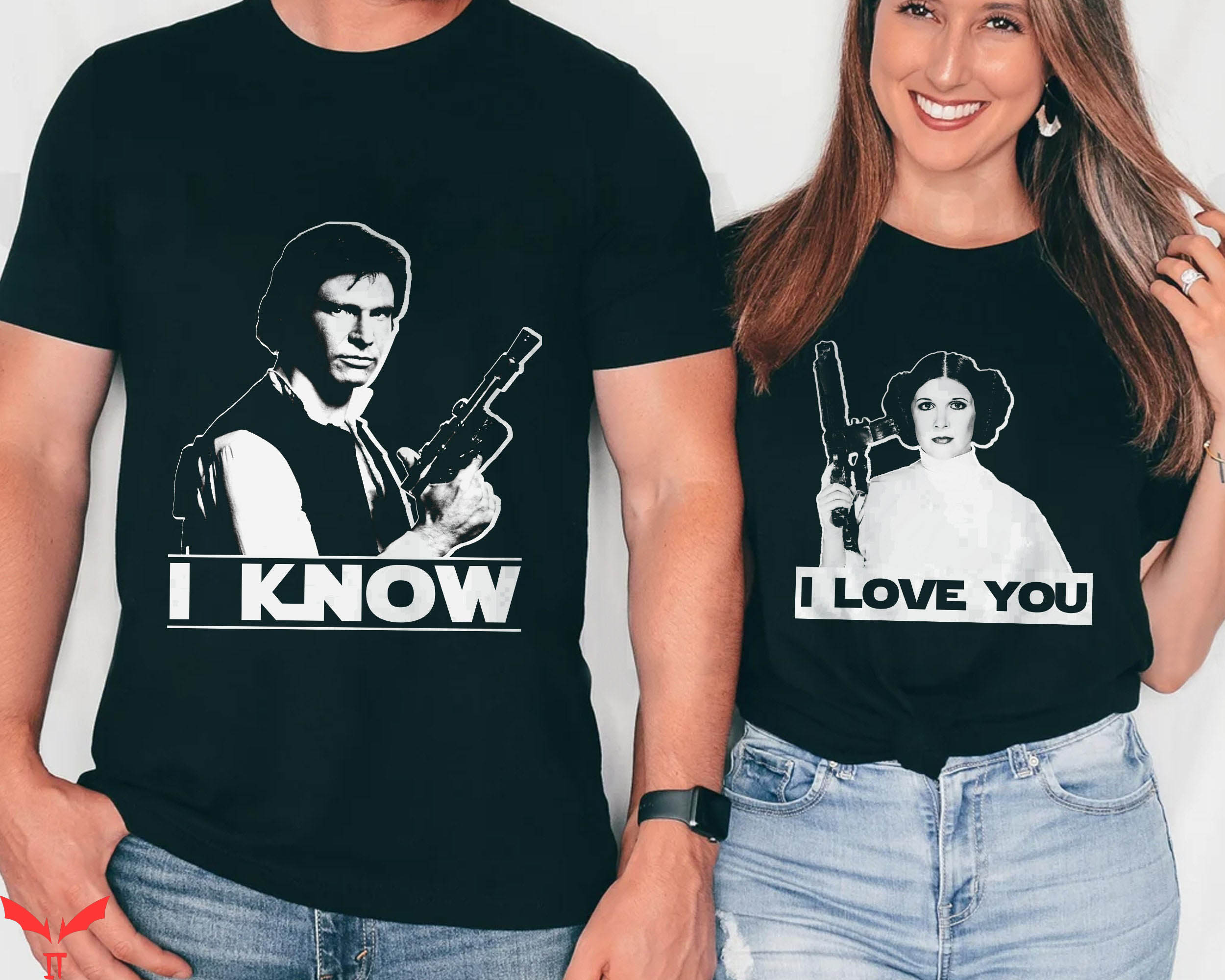 Star Wars Matching T-Shirt I Love You I Know Disney Couples