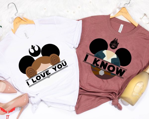 Star Wars Matching T-Shirt I Love You I Know Princess