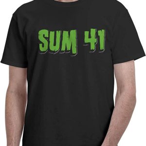 Sum 41 T-Shirt Sum 41 Green Artwork Creative T-Shirt