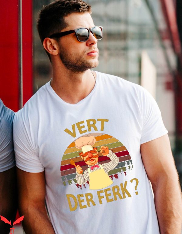Swedish Chef T-Shirt Vert Der Ferk Funny The Muppet Show