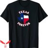 Texas Forever T-Shirt State Outline And Flag Tee Shirt