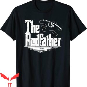 The Rodfather T-Shirt Funny Fishing Trendy Cool Meme Tee