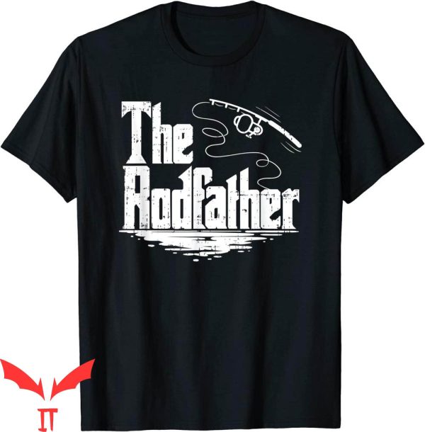The Rodfather T-Shirt Funny Fishing Trendy Cool Meme Tee