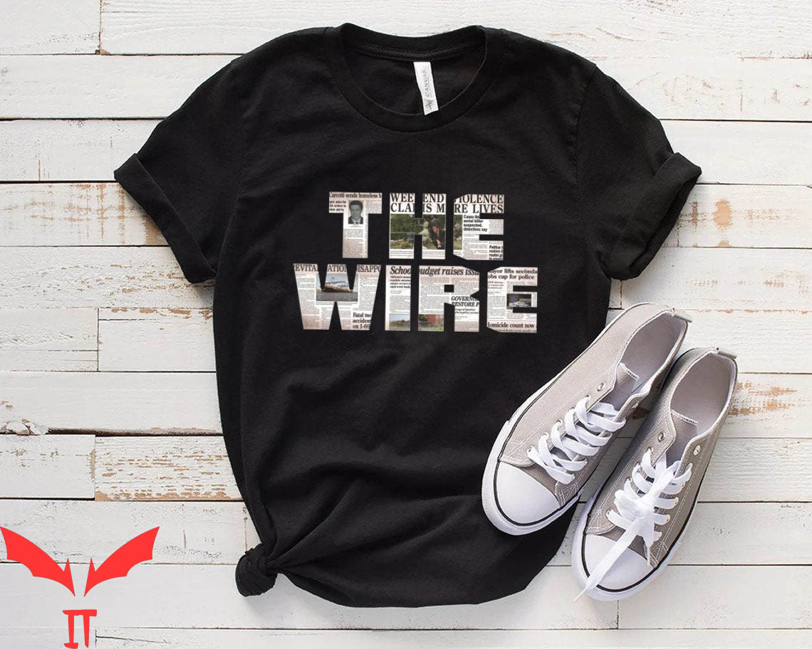 The Wire T-Shirt McNulty Omar Bunk Kima Bubbles Coming