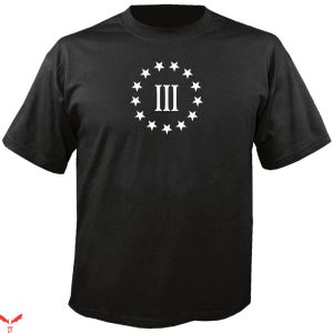 Three Percenter T-Shirt American Patriot III% Stars Oath