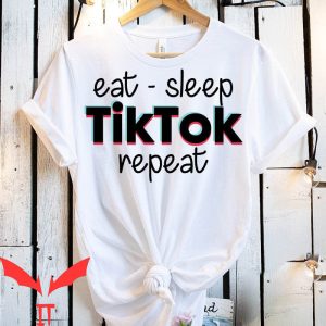 Tiktok Birthday T-Shirt Eat Sleep Tik Tok Repeat Funny Lover