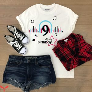 Tiktok Birthday T-Shirt It’s My Birthday 9 Musical Queen