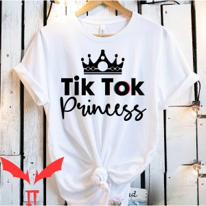 Tiktok Birthday T-Shirt Tiktok Princess Social Media Icon