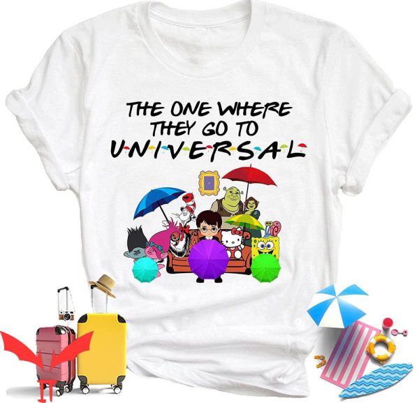 Universal Studios Couple T-Shirt The One Where They Go To