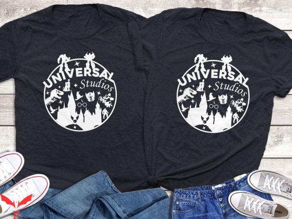 Universal Studios Couple T-Shirt Trip Vintage Disney Group