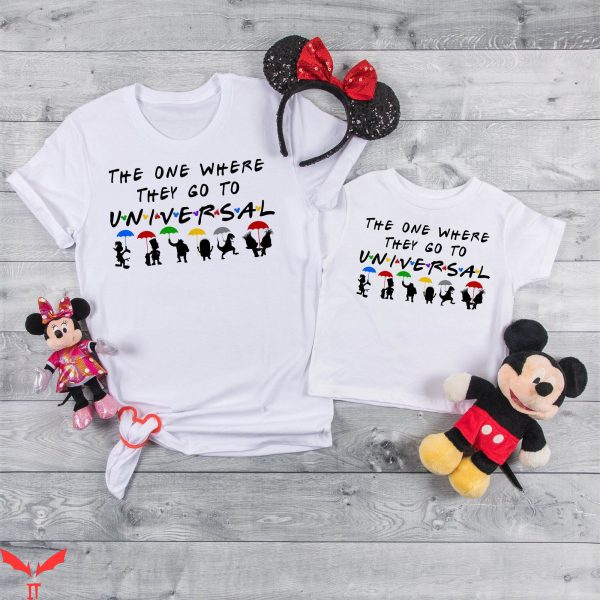 Universal Studios Family T-Shirt Disney Fun Trip Characters